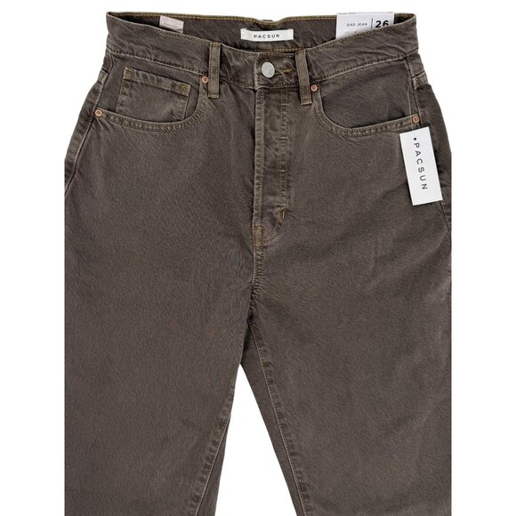 NWT PacSun Dad Jean Straight Leg Moss Green Jeans 26 | Skater Grunge Streetwear - Picture 3 of 16